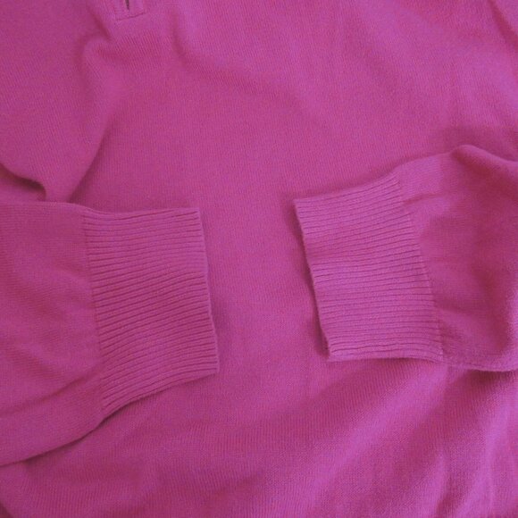 Foxcroft Sweater Womens XXL Pullover 1/2 Zip Pink Mock Neck 100% Supima Cotton - Picture 7 of 7
